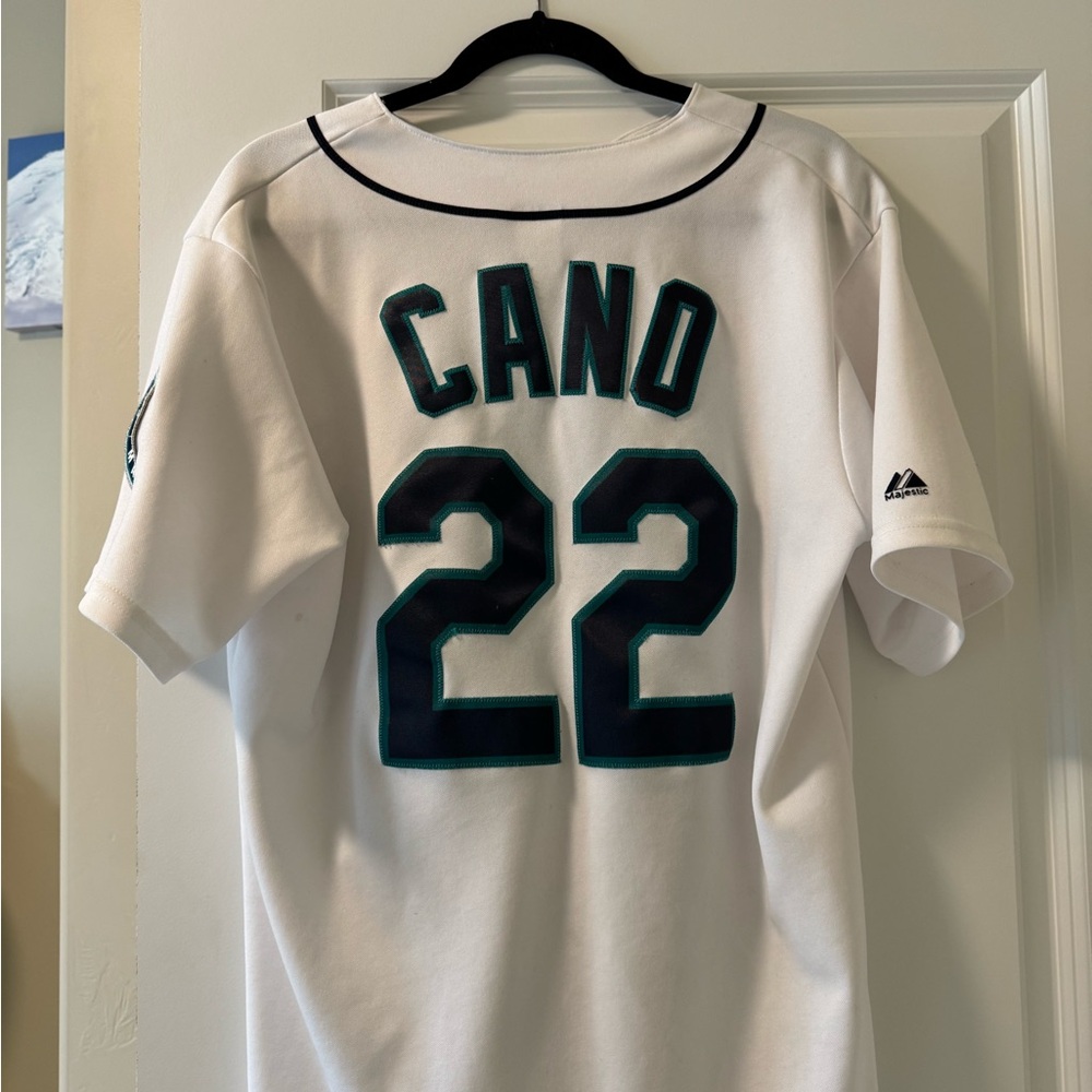 Cano Mariners White Baseball Jersey - image 2
